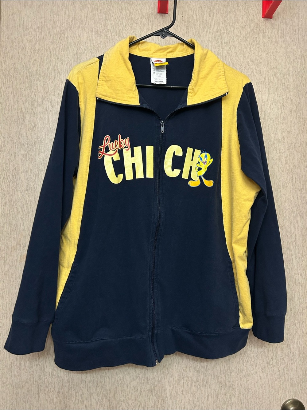 Vintage Looney Tunes - Tweety Bird Zip Up Jacket - Size 18/20